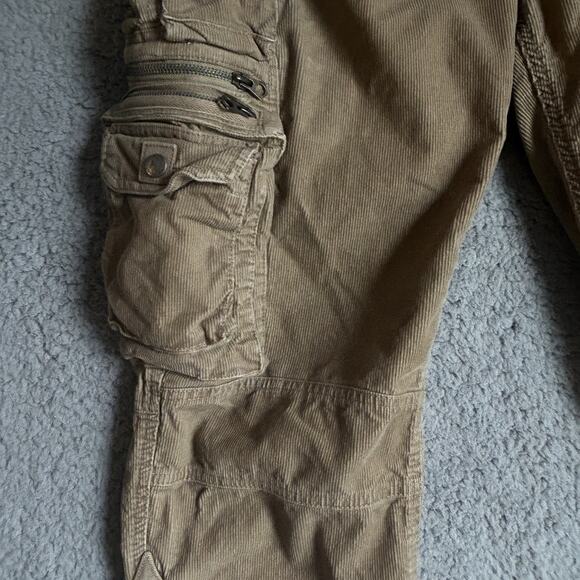 Polo Ralph Lauren 36 Vintage Corduroy Military Tactical Cargo Pants Multi Pocket - Picture 9 of 16